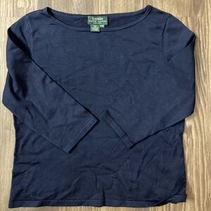 Lauren Ralph Lauren Petite Medium Women’s Mid Length Sleeve Shirt